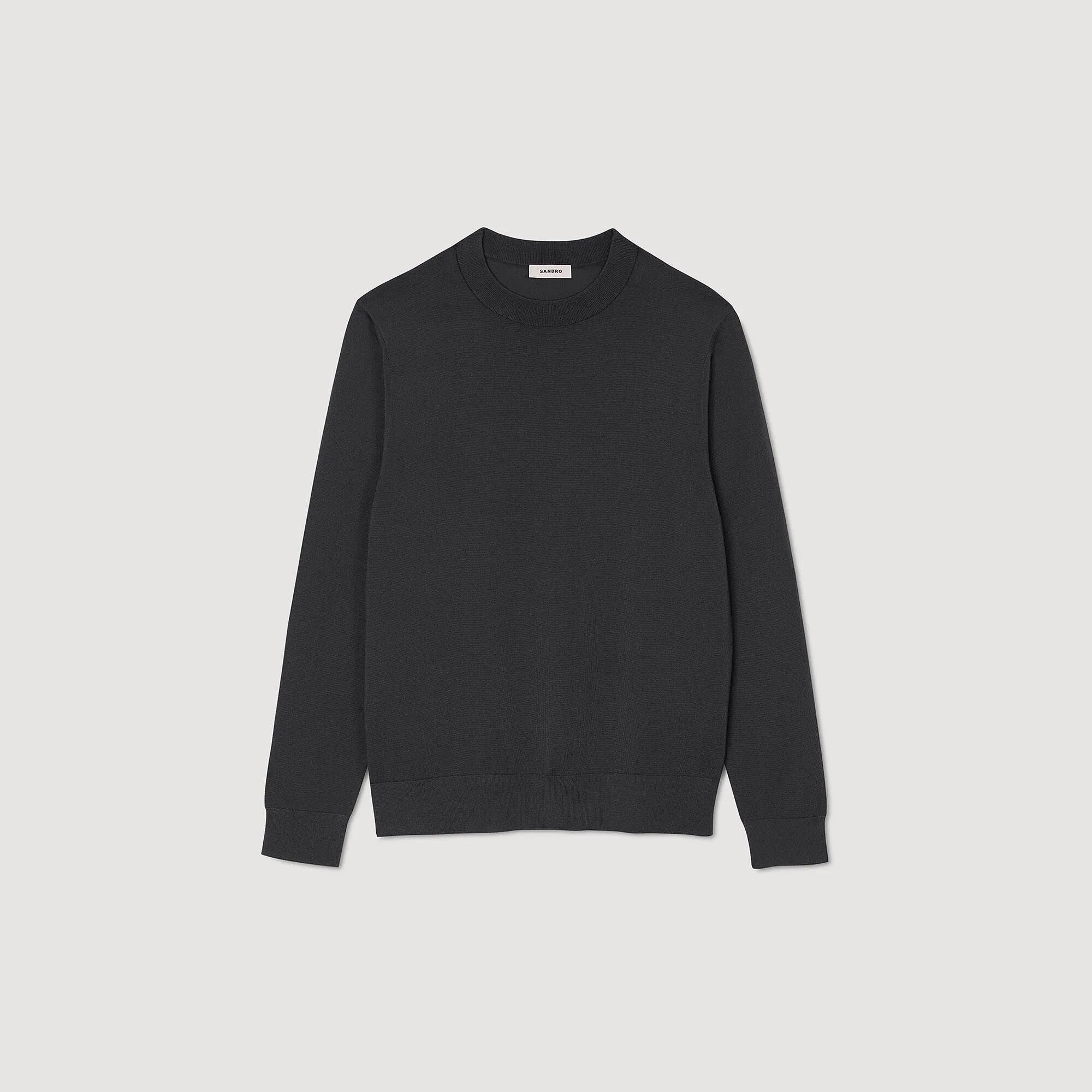 Pablo Crewneck Fine Knit Jumper Dark Kaki.