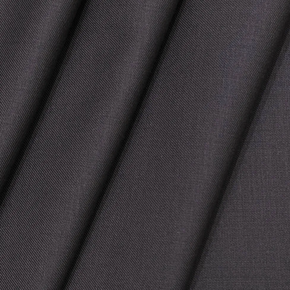 Raymond 90s Count Poly Wool Dark Plain Brown Blazer fabric
