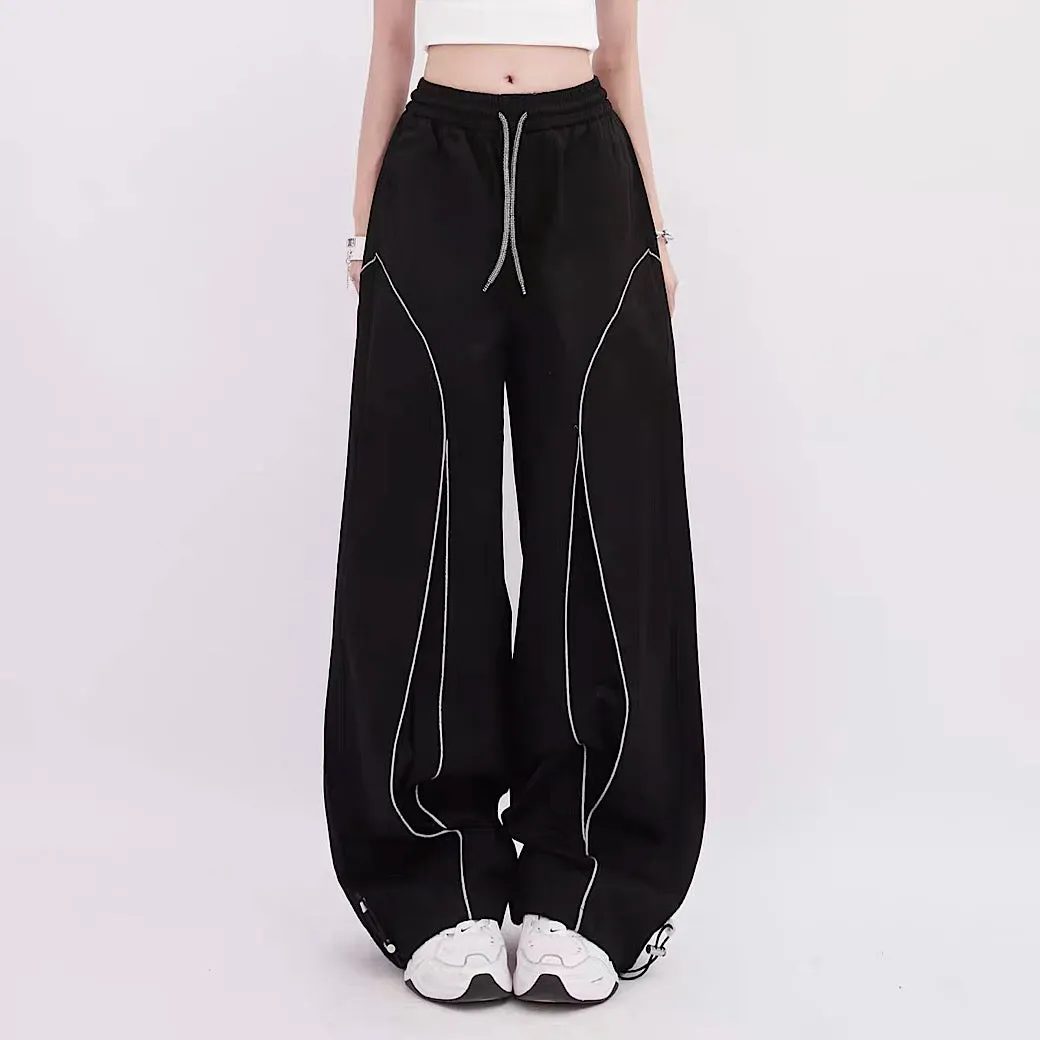 【Rayohopp】Overall sharp line design simple balloon pants  RH0091