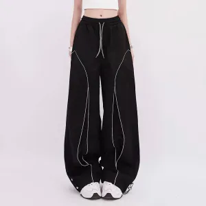 【Rayohopp】Overall sharp line design simple balloon pants  RH0091