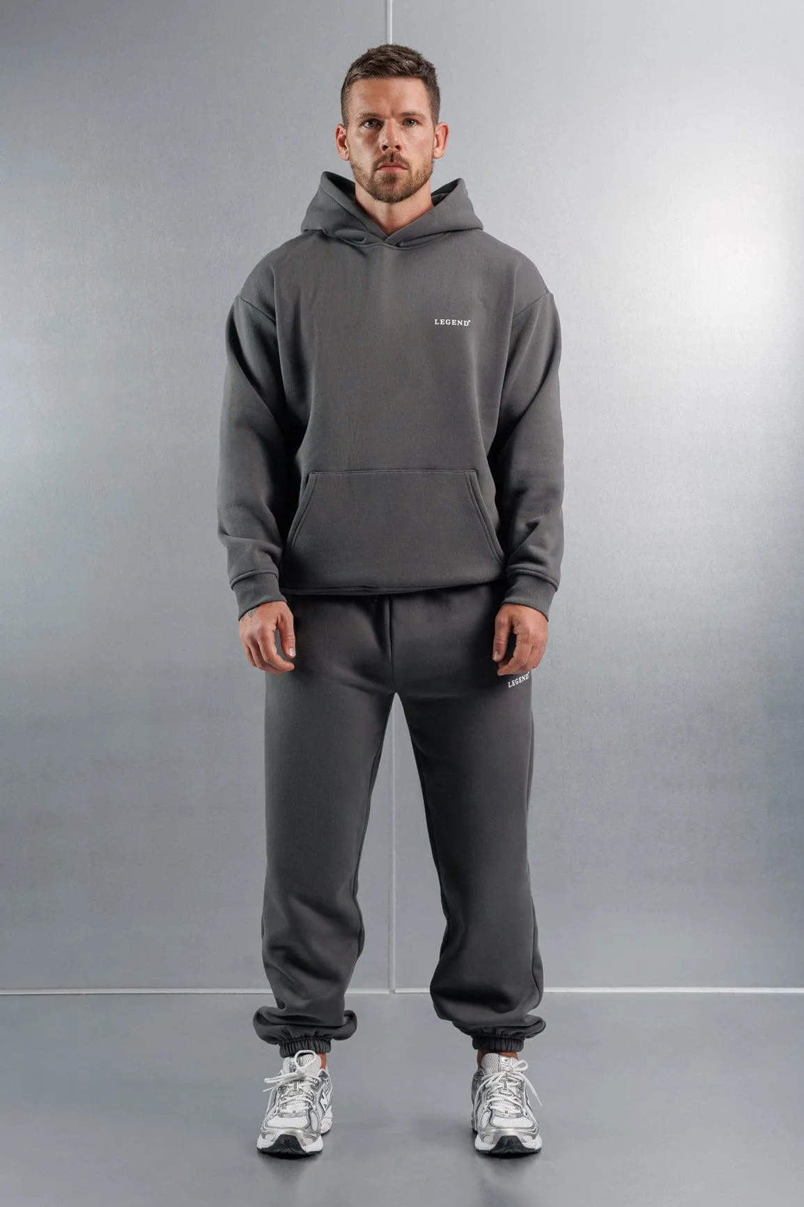 RELAXED HOODIE - DARK GREY