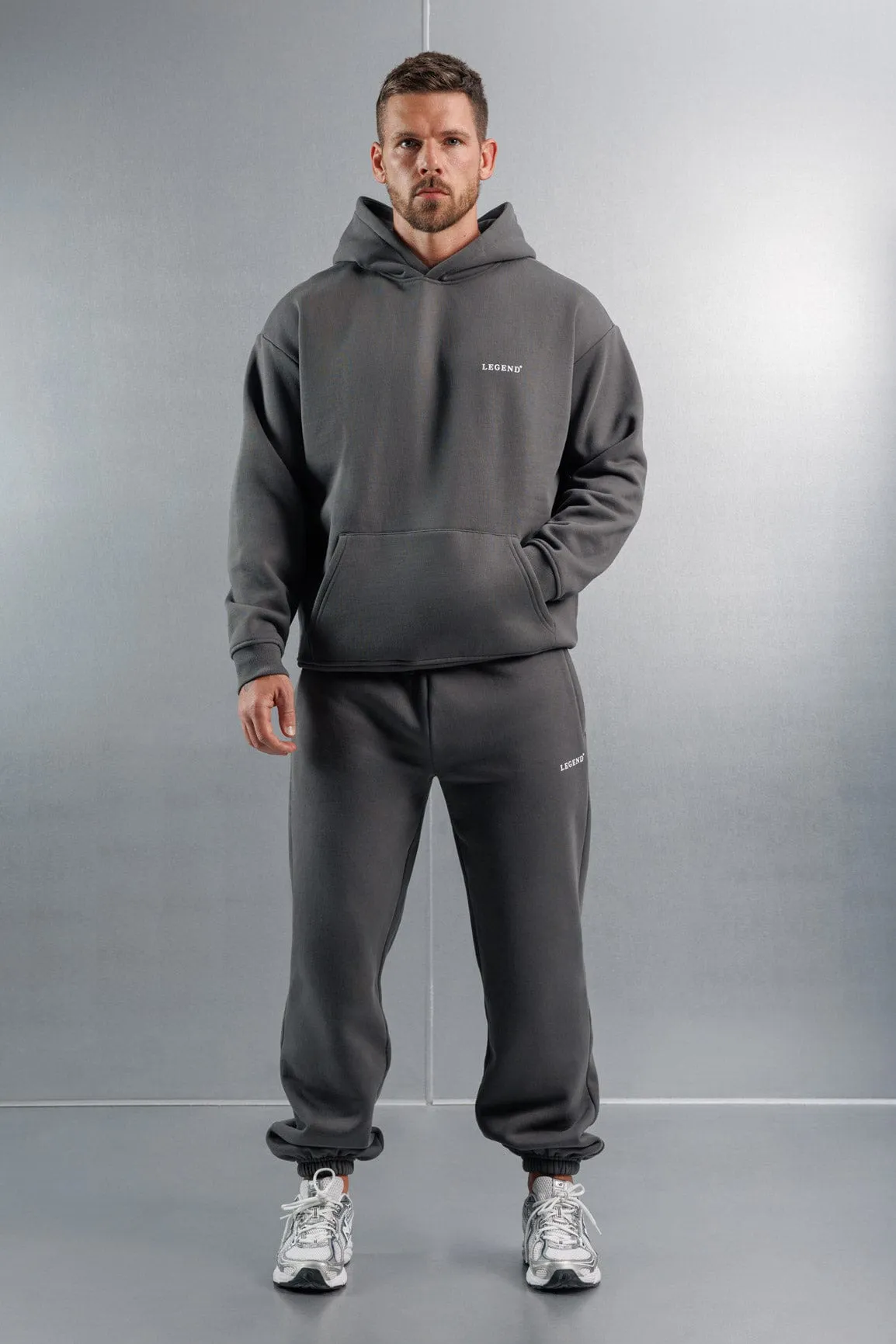 RELAXED HOODIE - DARK GREY