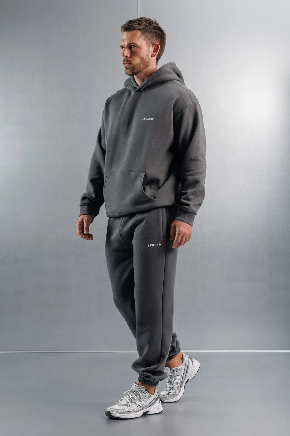 RELAXED HOODIE - DARK GREY