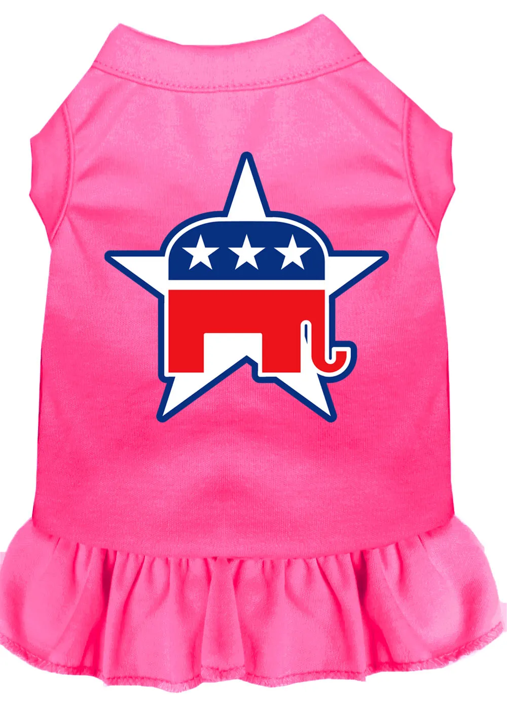 Republican Screen Print Dress Bright Pink Xxl