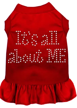 Rhinestone All About Me Dress Red Sm
