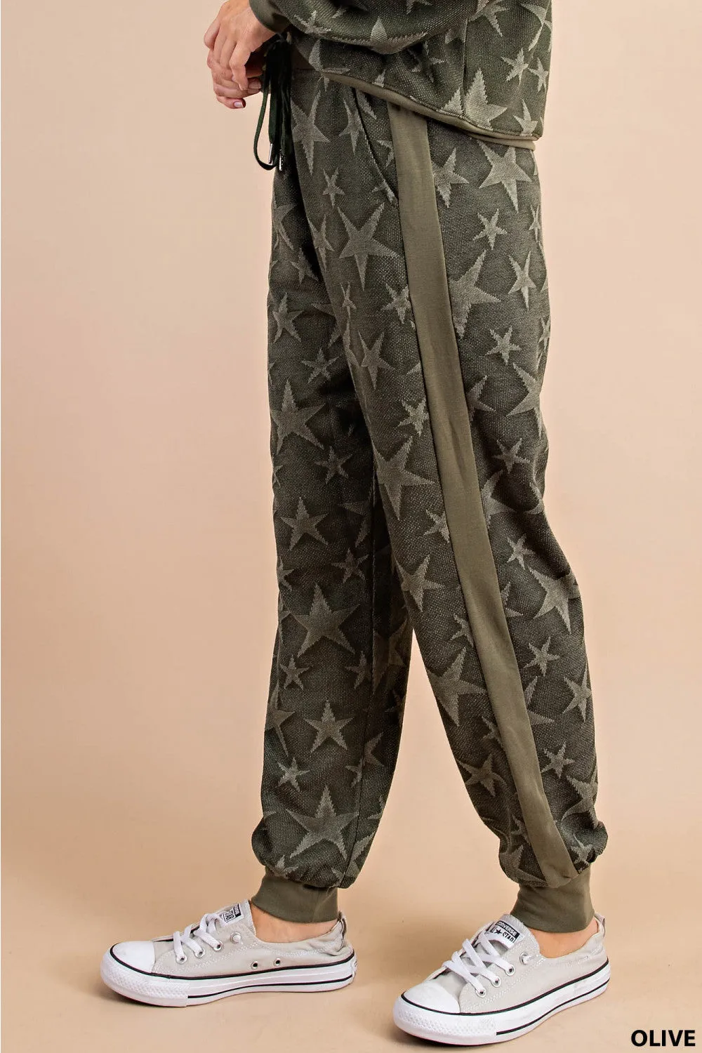 Seeing Stars Loungewear Joggers (Olive Green)