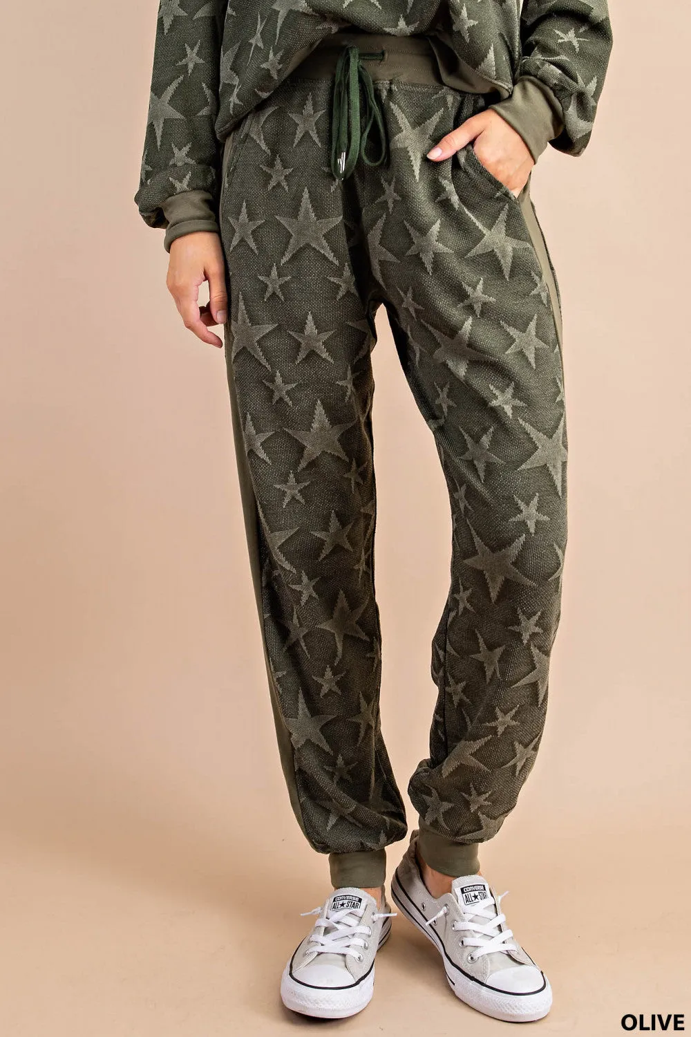 Seeing Stars Loungewear Joggers (Olive Green)