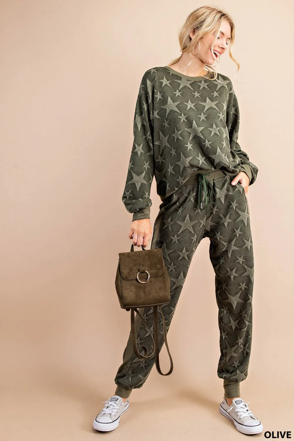 Seeing Stars Loungewear Joggers (Olive Green)