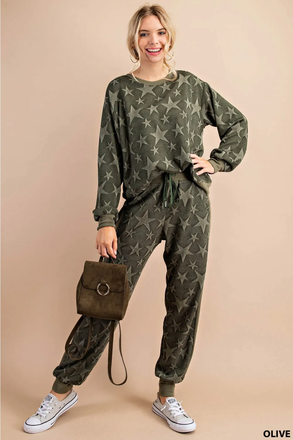 Seeing Stars Loungewear Joggers (Olive Green)