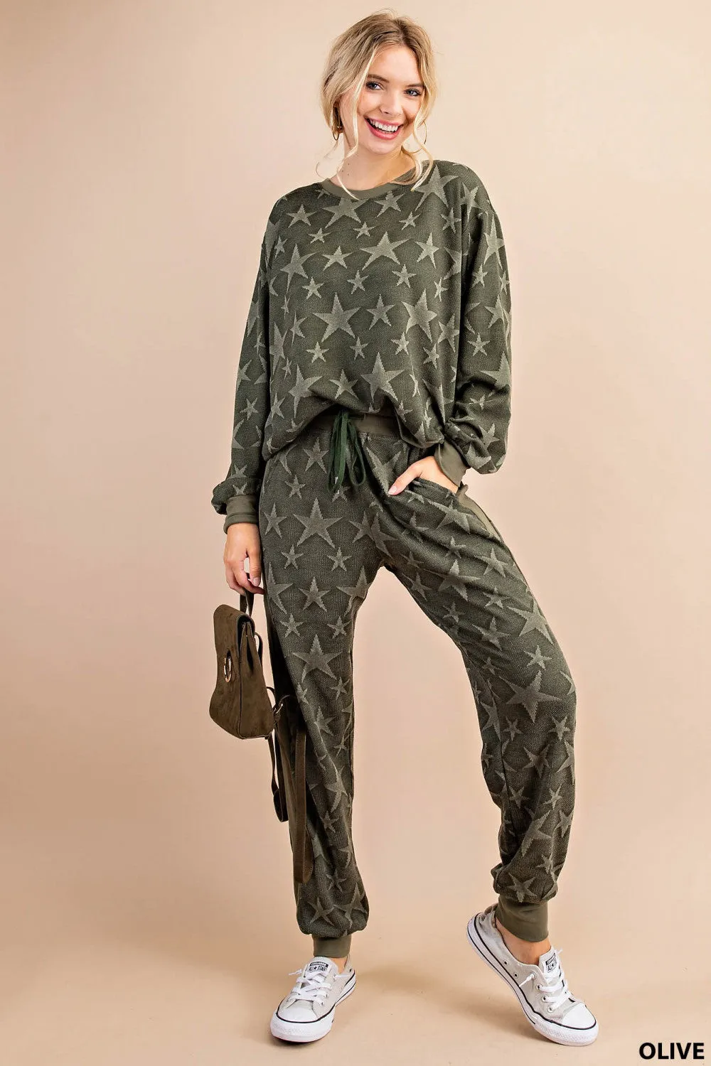 Seeing Stars Loungewear Joggers (Olive Green)