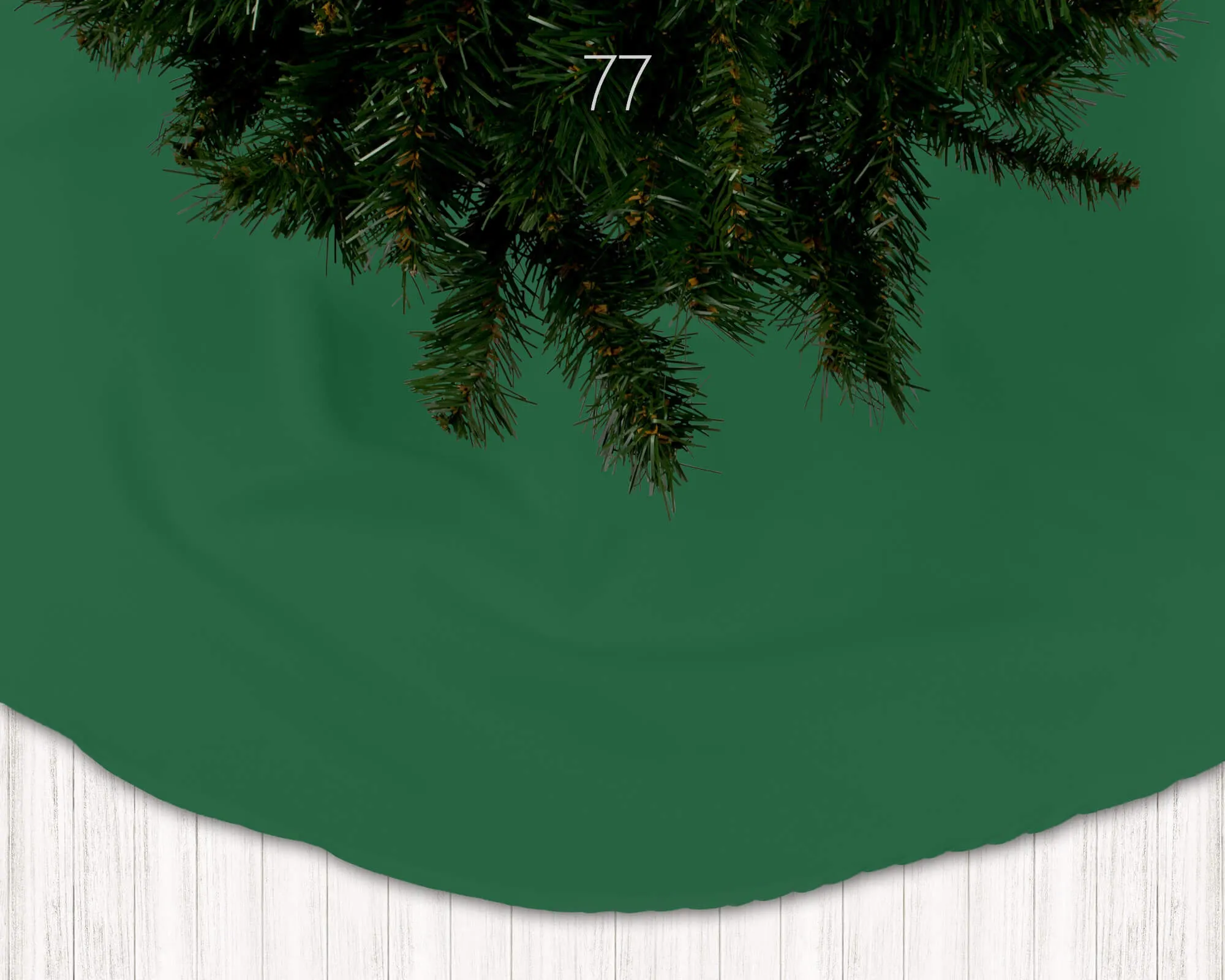 Shamrock, Dill, and Christmas Green Holiday Christmas Tree Skirts