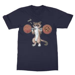 Squatting Meh Cat T-shirt (UK)