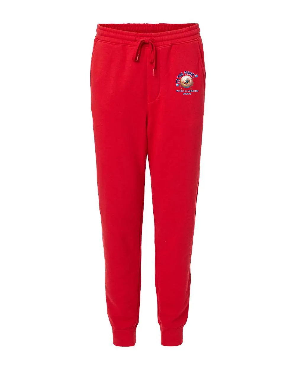 To The Point Piercing Studio Midweight Fleece Pants w/Pockets - Red