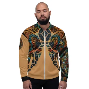 Unisex Bomber Jacket - Mandala Color Nude