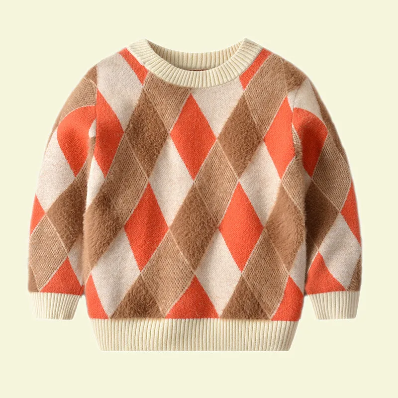 Vintage diamond shape sweater