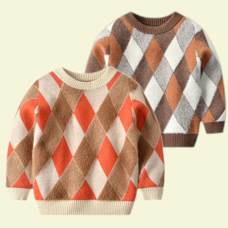 Vintage diamond shape sweater