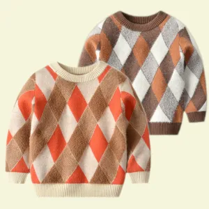 Vintage diamond shape sweater