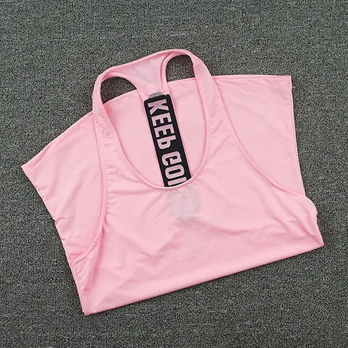 Women Sports Top / Vest - Professional Fitness Training: Running Quick-Drying Tank Top
